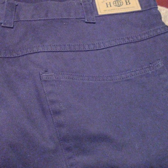 Black Jeans 48 x 30 100% Cotton 5 Pocket - Picture 3 of 10